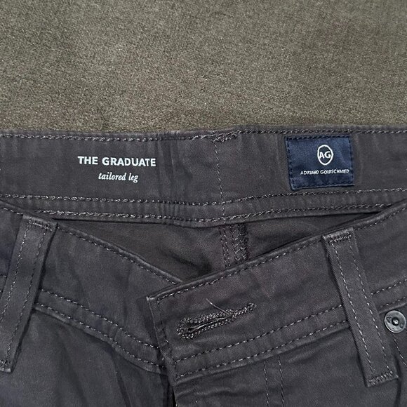 AG The Graduate Sueded Tailored Leg Pant - Grey - Picture 3 of 4